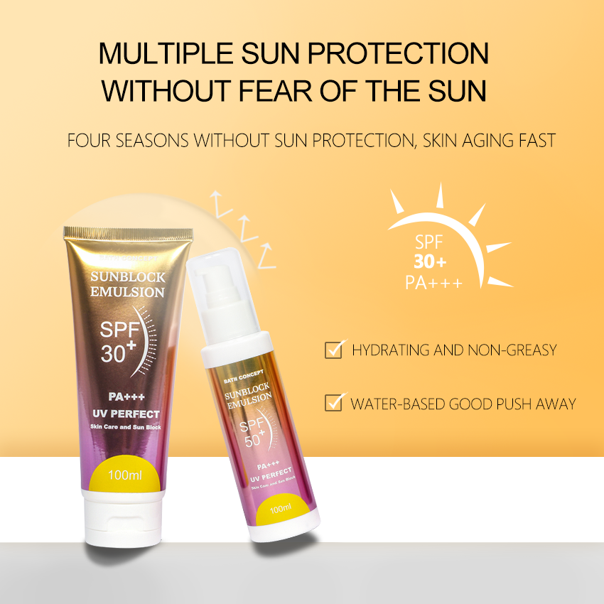 Private label Nicotinamide vegan sunblock spf 50 protector solar spray sunscreen mist reef safe water based sunscreen spray