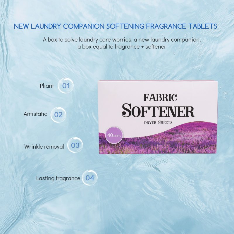Natural Organic Hypoallergenic Anti-Static Fabric Softener Strip Laundry fabric softener sheet