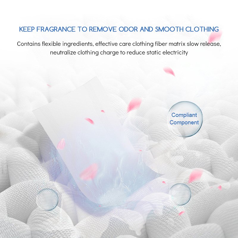 Natural Organic Hypoallergenic Anti-Static Fabric Softener Strip Laundry fabric softener sheet