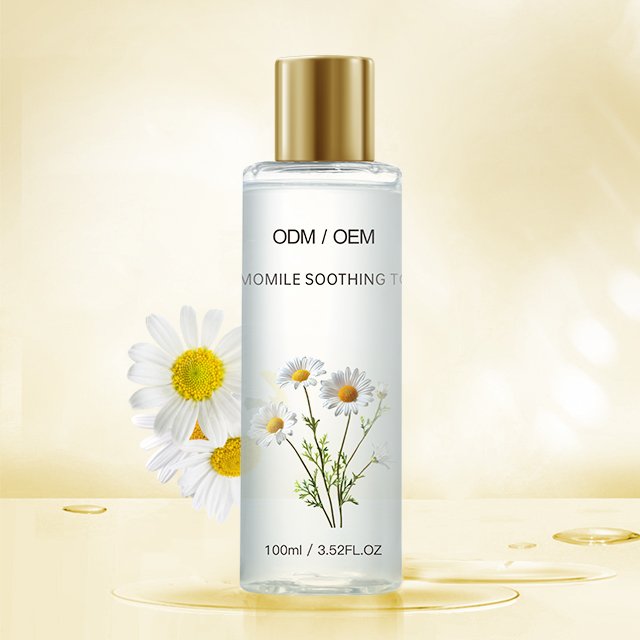 OEM/0DM Chamomile Organic Brightening Moisturizing Soothing Skin Camellia Extract Petals Chamomile Skin Toner Face Toner