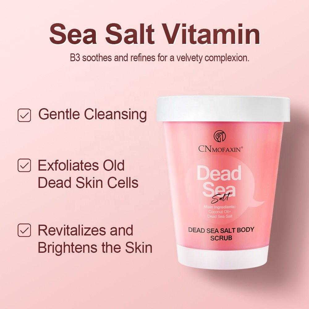 Exfoliating Sea salt scrubs for women prevent skin smooth and lighteness