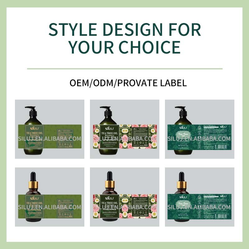 Deep cleaning tea tree oil shampoo sulfate free paraben free keratin repair hair care shampoo