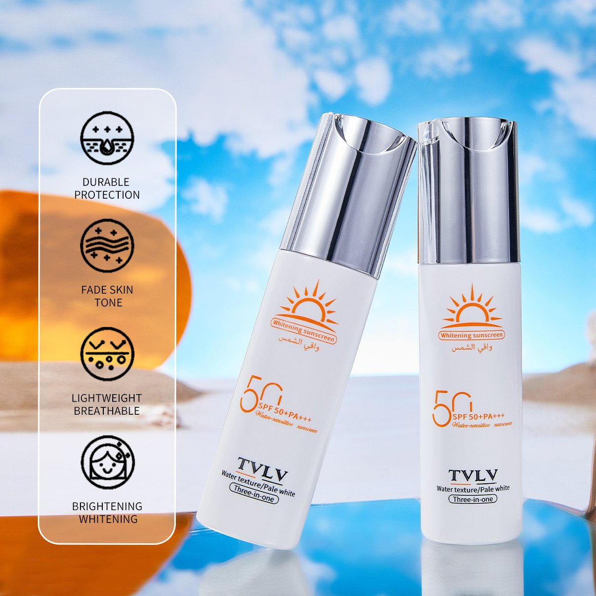 Wholesale Private label sun block cosmetic High sun protection sun cream spf 50+ Anti-uv sunscreen tanning for women face care
