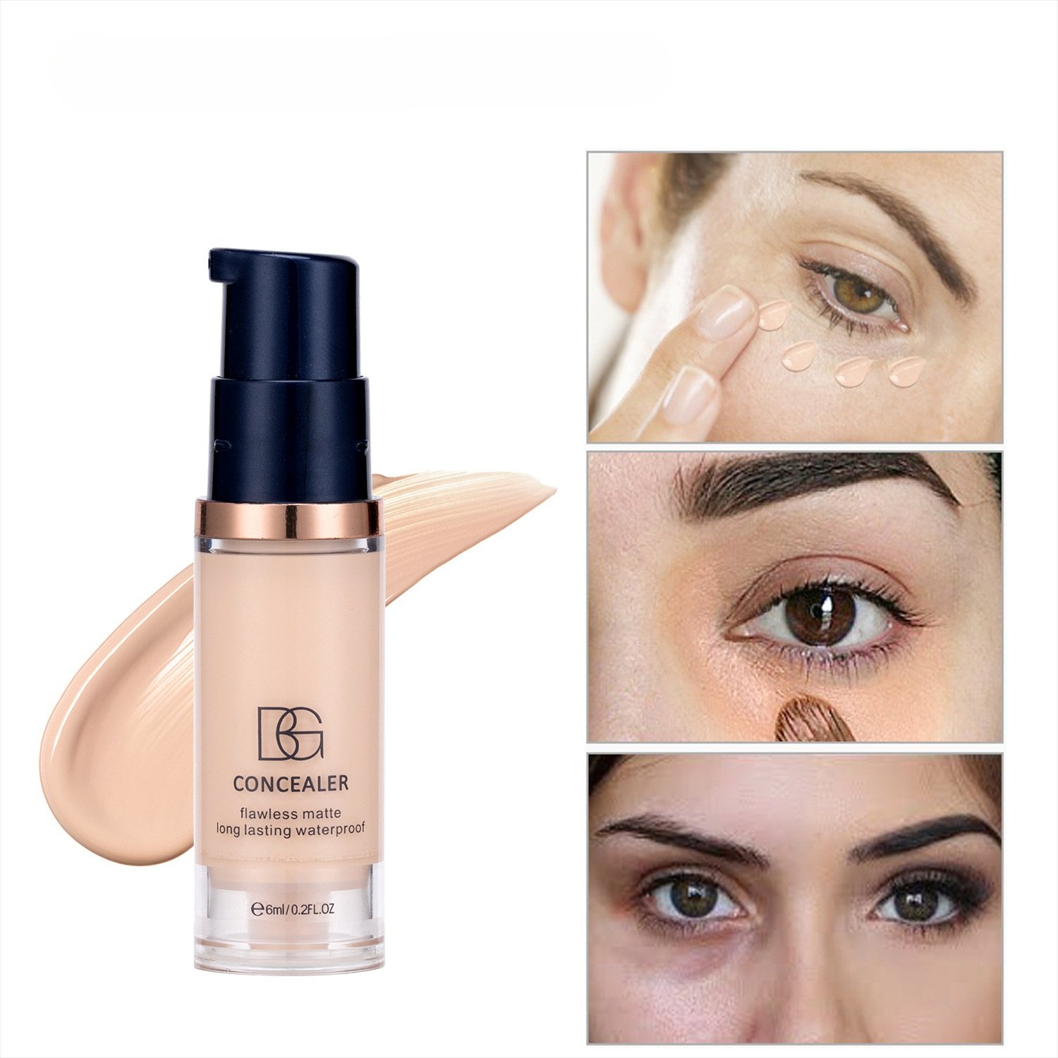 new all-covered waterproof concealer Matte glazed smooth, moisturizing and refreshing blend nourish