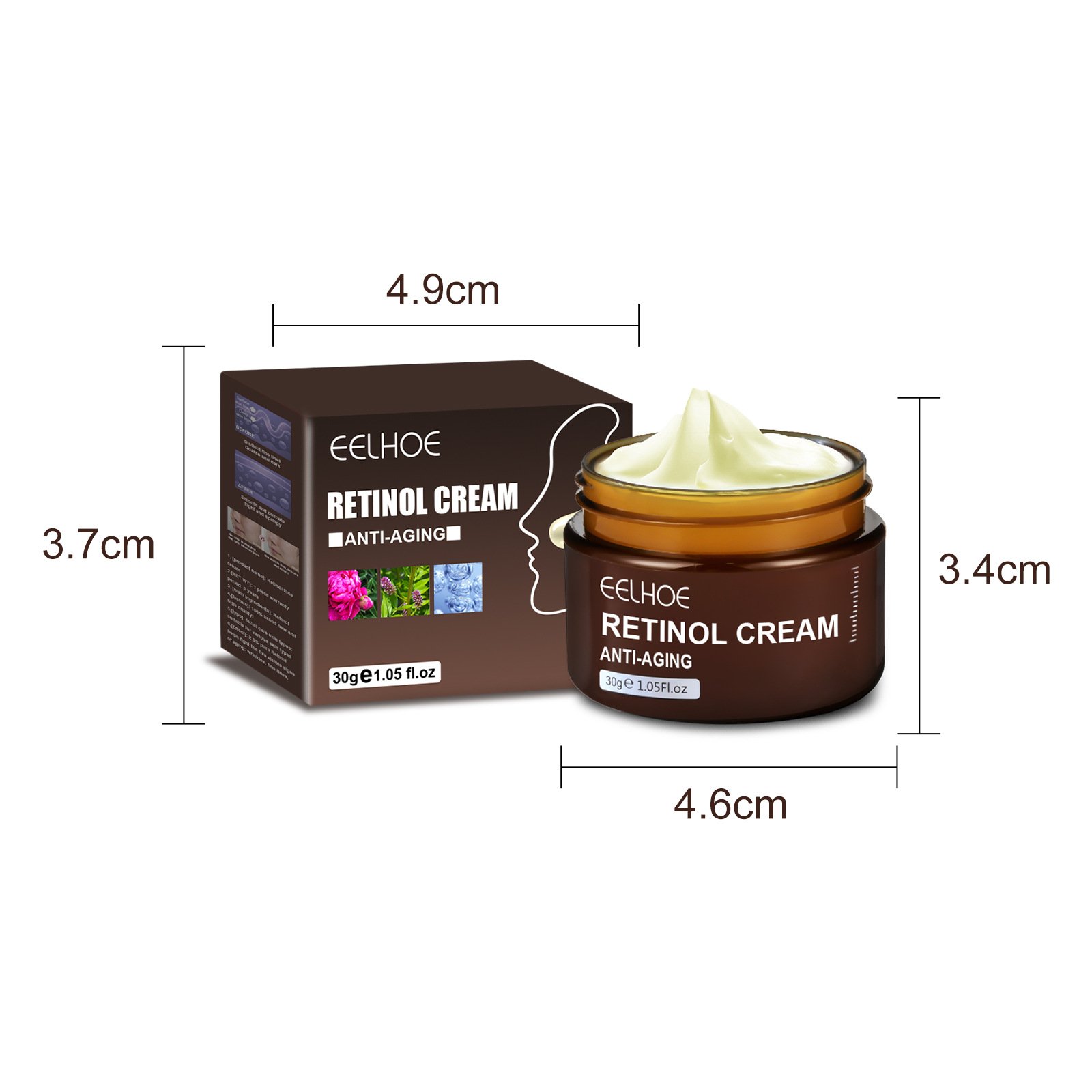 Wholesale Organic Facial Skin Care Revitalizer Moisturizer Face Lift Cream Hyaluronic Acid Anti Aging Retinol Face Cream