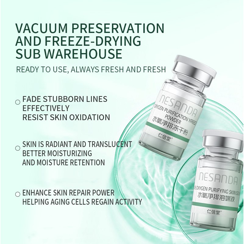 factory wholesale Whitening antioxidant anti-wrinkle skin hydration peptide factor freeze-dried powder serum set private label