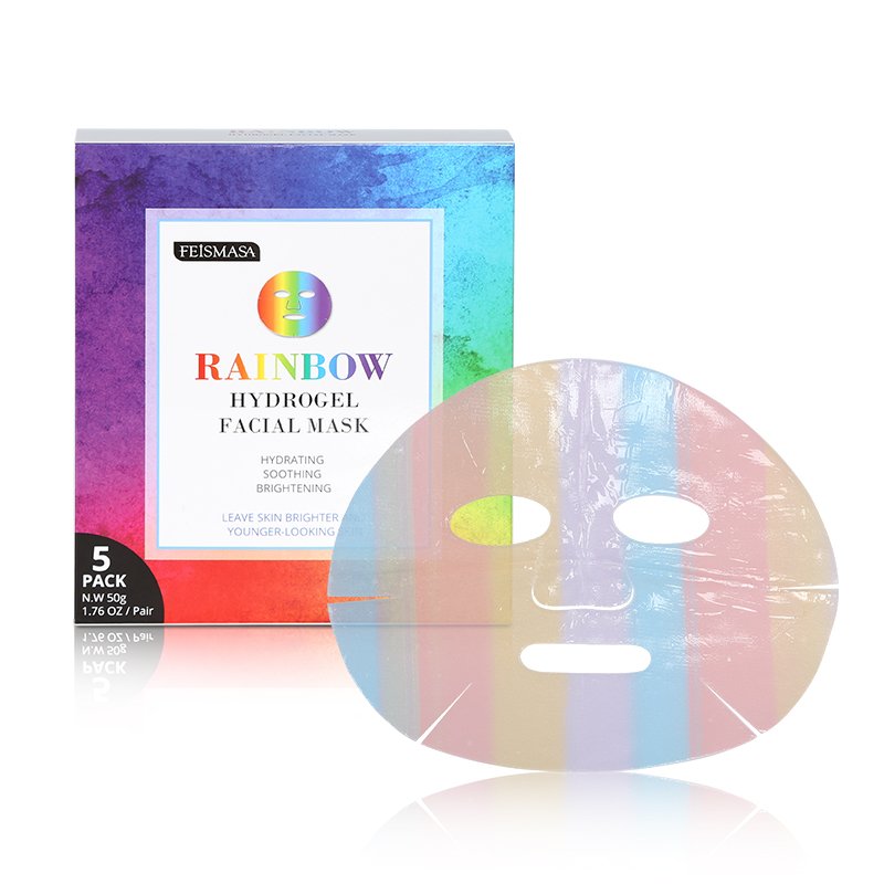 Disposable Beauty Slimming Face Sheet Fashion Color Anti Aging Hydrating Wrinkles Pad Rainbow Style Mask Facial