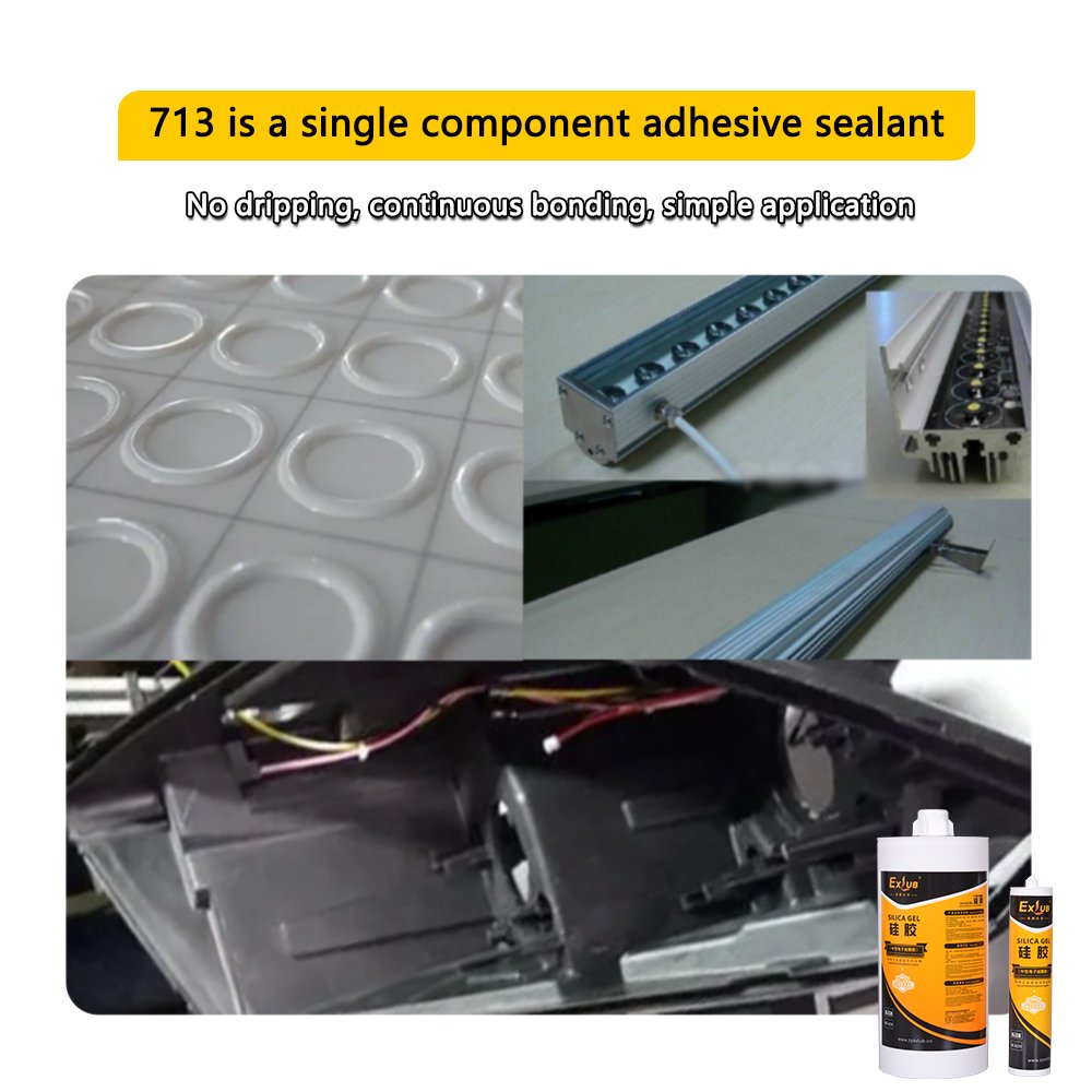 713 single component methanol free organic silicone sealant for electronic components and instrument coating