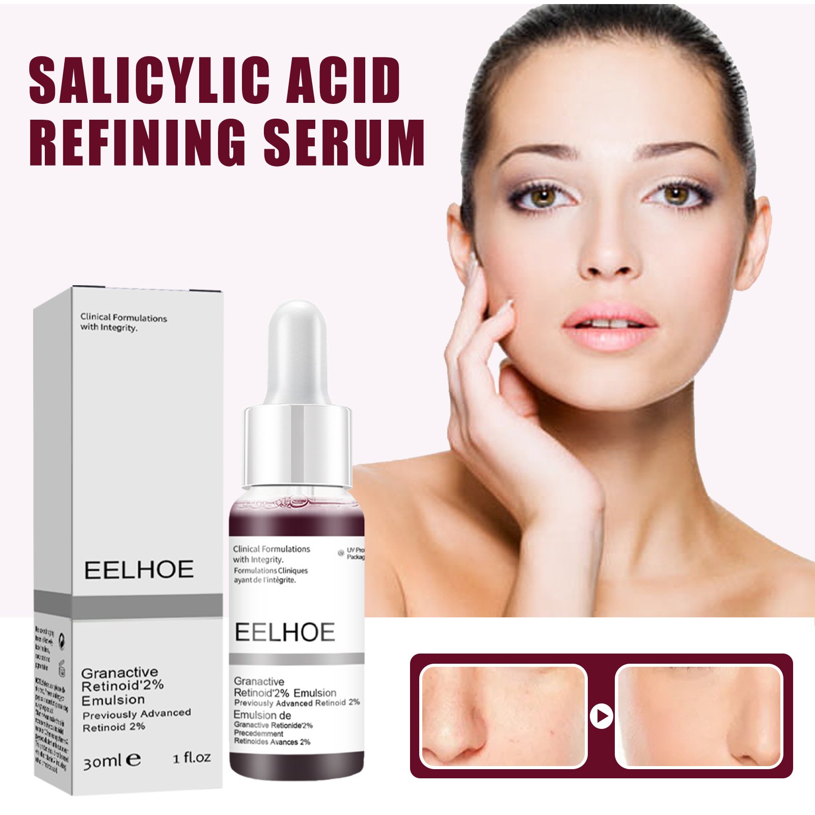 hot selling Salicylic acid serum hydrating Moisturizing fine lines repair Improve dry skin tone