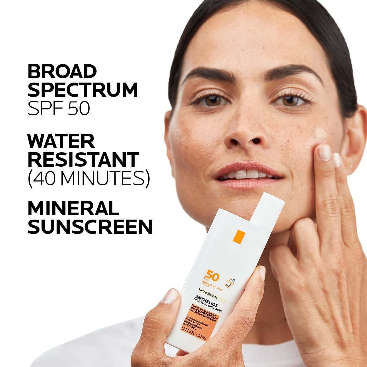 Organic Hydrating Lotion Face Cream SPF 50 Vegan Mineral Herb Sunscreen for Black Skin Oil-Free