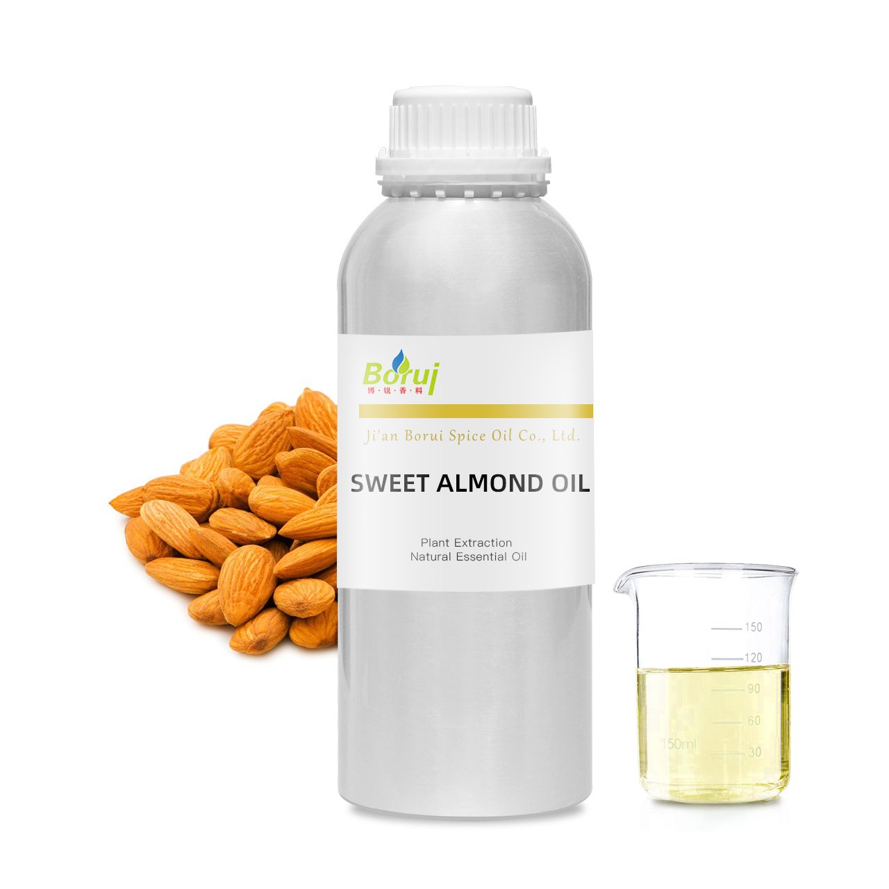 Pure Organic Sweet Almond Essential Oil Bulk Bitter Almond Oil Carrier Oils Cold Pressed Suppliers