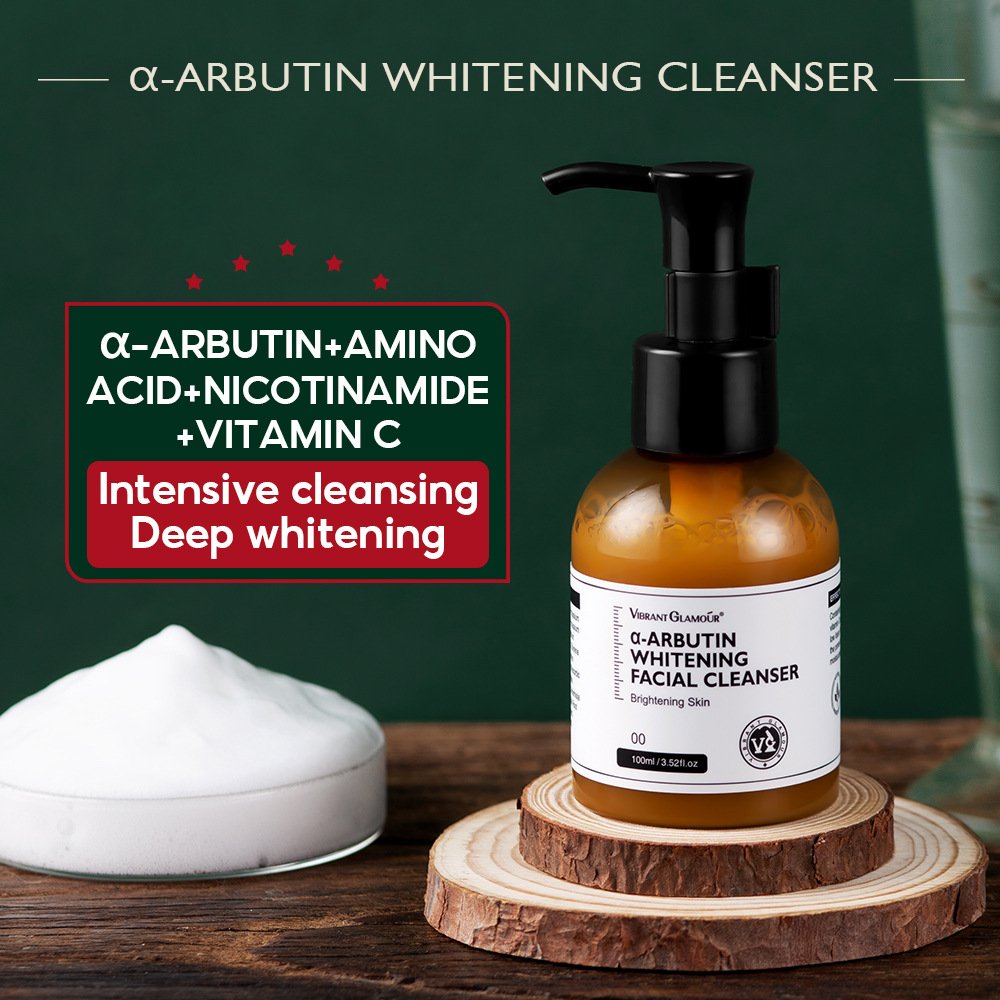 Vibrant GLAMOUR Organic Anti-Wrinkle Cream 100ml VG-MB045 Arbutin Cleansing Milk for Deep Pore Cleaning and Oil Removal