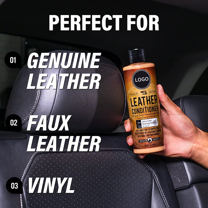 Customized Logo Automotive Car Leather Seat Cleaner And Conditioner Organic Eco Cleaner Leather