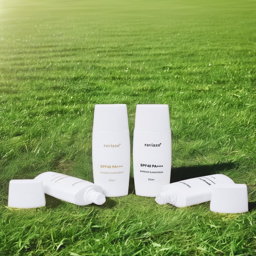 Organic Mineral Vegan Barrier Sunscreen Cream SPF 40 PA+++ Protection 50ml Face Cream with Herbal & Chemical Ingredients