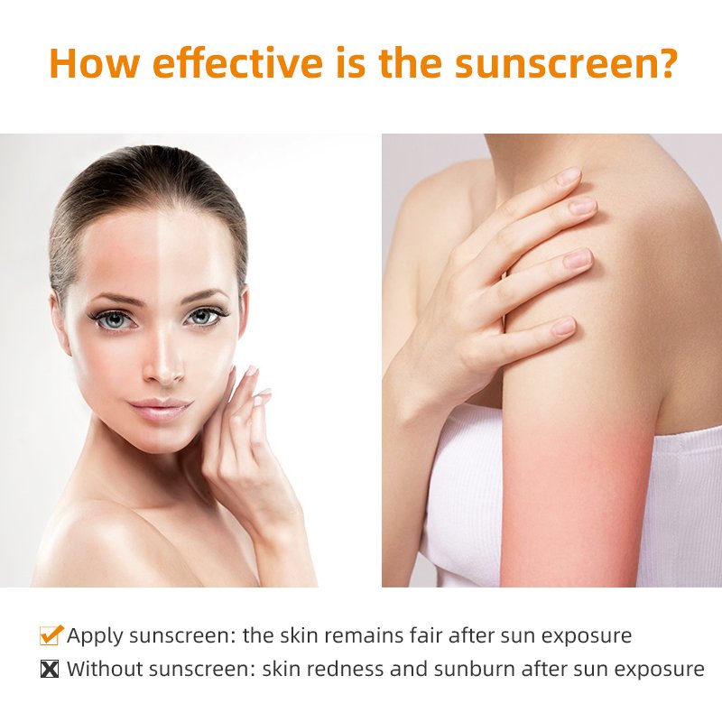 OEM Moisturizer Face Oil-free Waterproof Natural Organic Physical Chemistry Protector Anti Sunburn Portable Sunscreen Cream
