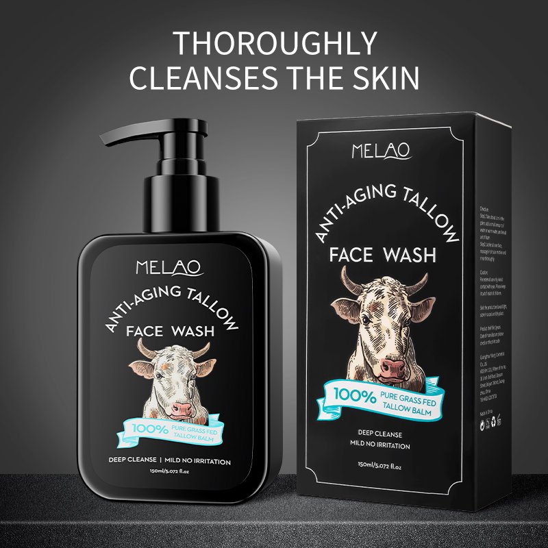 OEM Organic Skin Care Anti-aging Tallow Face Wash Helps Reduce Wrinkles, Sun Spots And Discoloration Tallow Face Wash Cleanser