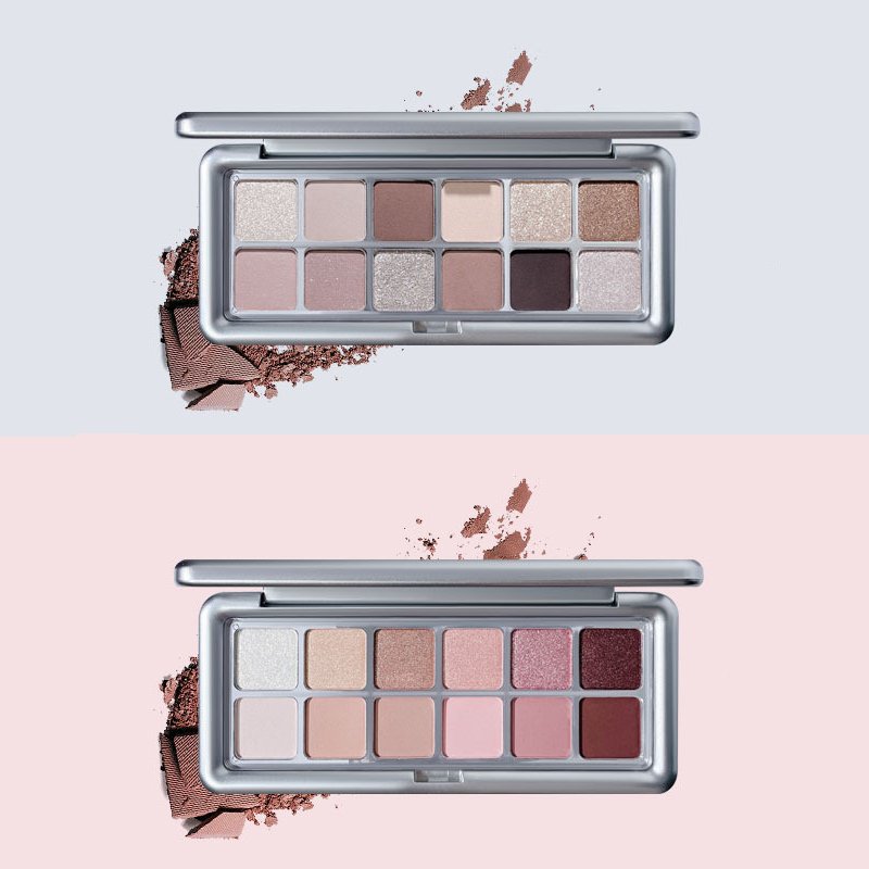 Makeup chinese vegan waterproof 12-color eye shadow palette pearlescent matte chromatic sparkle eyeshadow pigment palette
