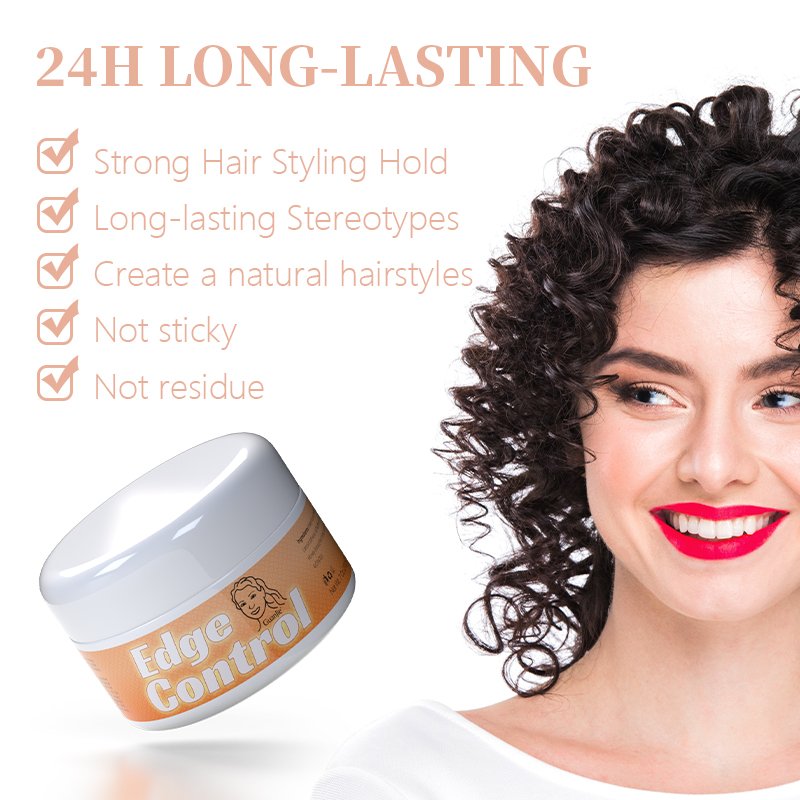 Customize private label 200g neat braid conditioning shining hair gel strong hold edge control Hair Wax Styling Gel