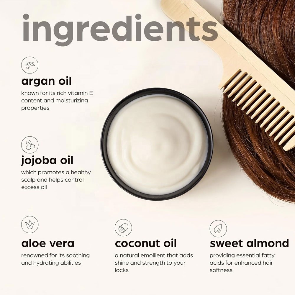 Professional Salon Jojoba Argan Oil Deep Conditioner Natural Hydrating SPA Hair Mask For Weak Hair