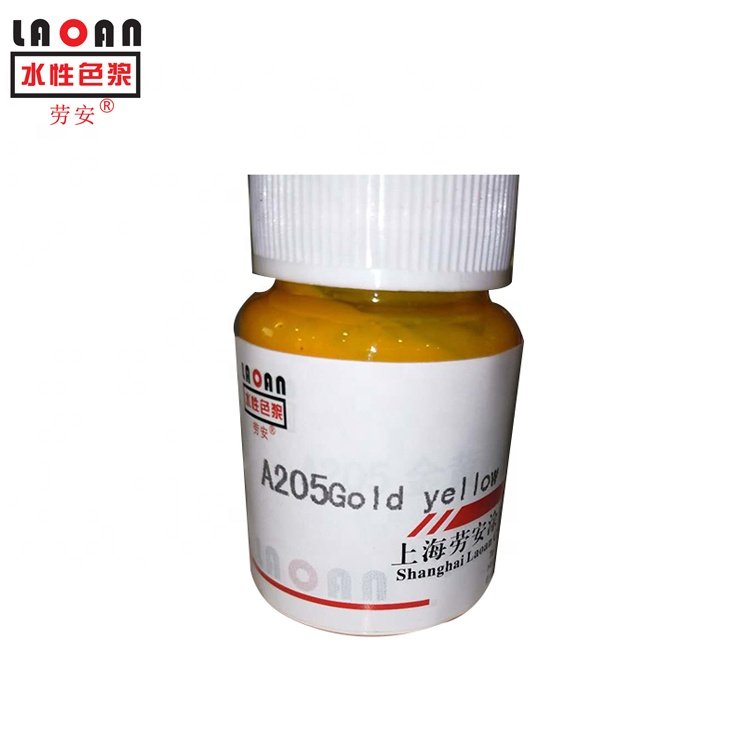 Eco-friendly Gold Yellow Pigment Paste for Textile