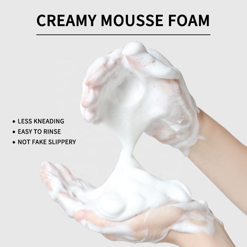 Ready sale 230ml Aloe Vera amino acids Gentle Facial Cleanser Whitening Camellia peach Facial Cleanser Foam