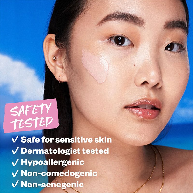 Private Label Vegan Mineral Skin Care Squeeze Tube Broad Spectrum SPF 50 Make Up Tinted Sunscreen Cream