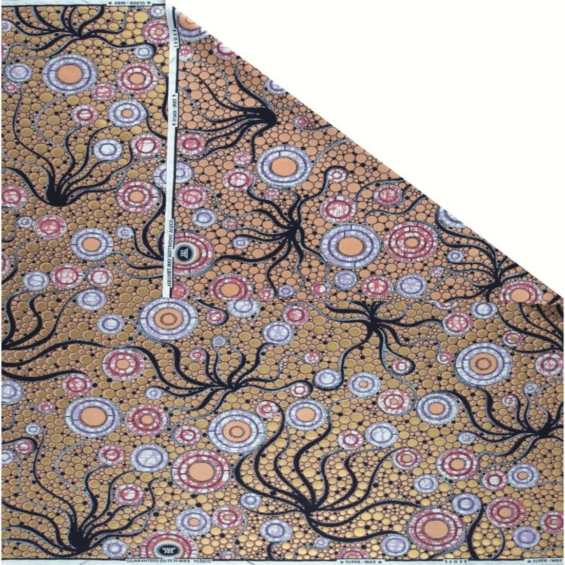 High-Quality African Wax Printed Fabric Holland Loincloth with Vibrant Patterns, Ideal for Traditional Wear and Custom Designs