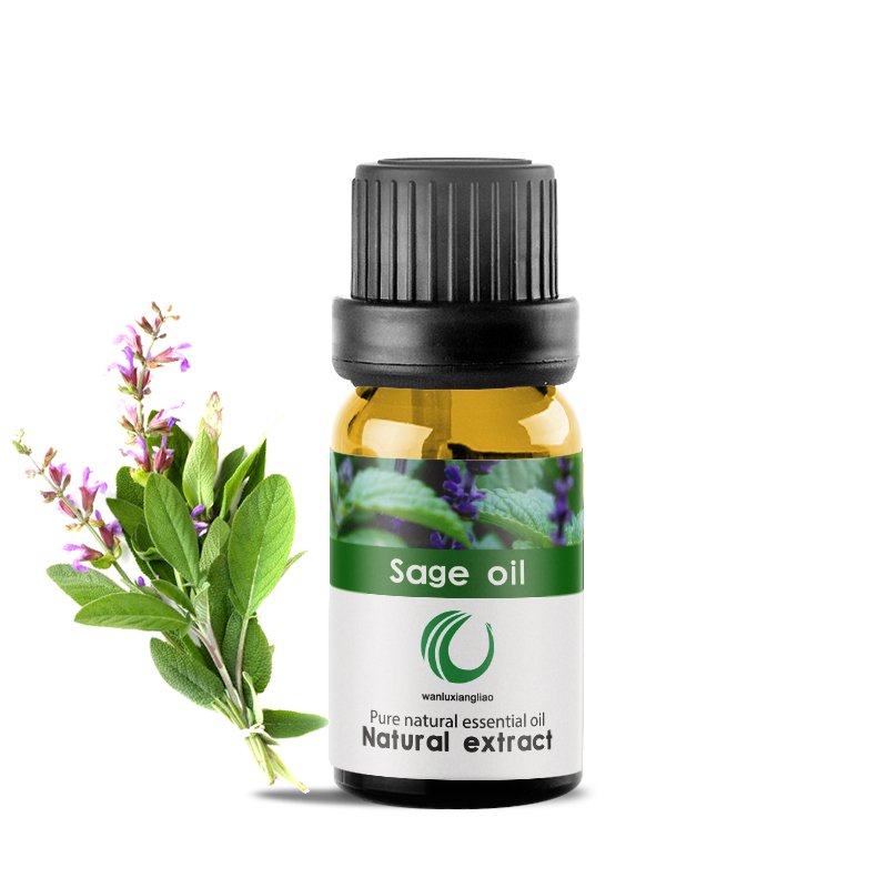 Manufacturer wholesale sage essential oil customised free sample pure natural organic sage oil