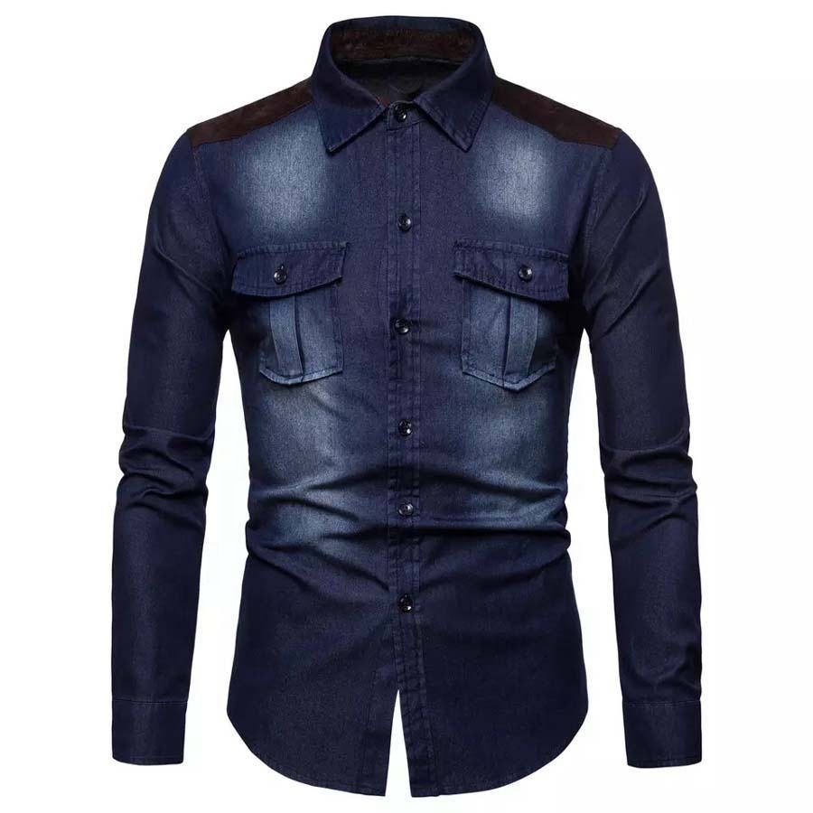Denim Factory Custom Men's Print 2 Piece Denim Jacket and Pants Denim Set Jeans Suits Men