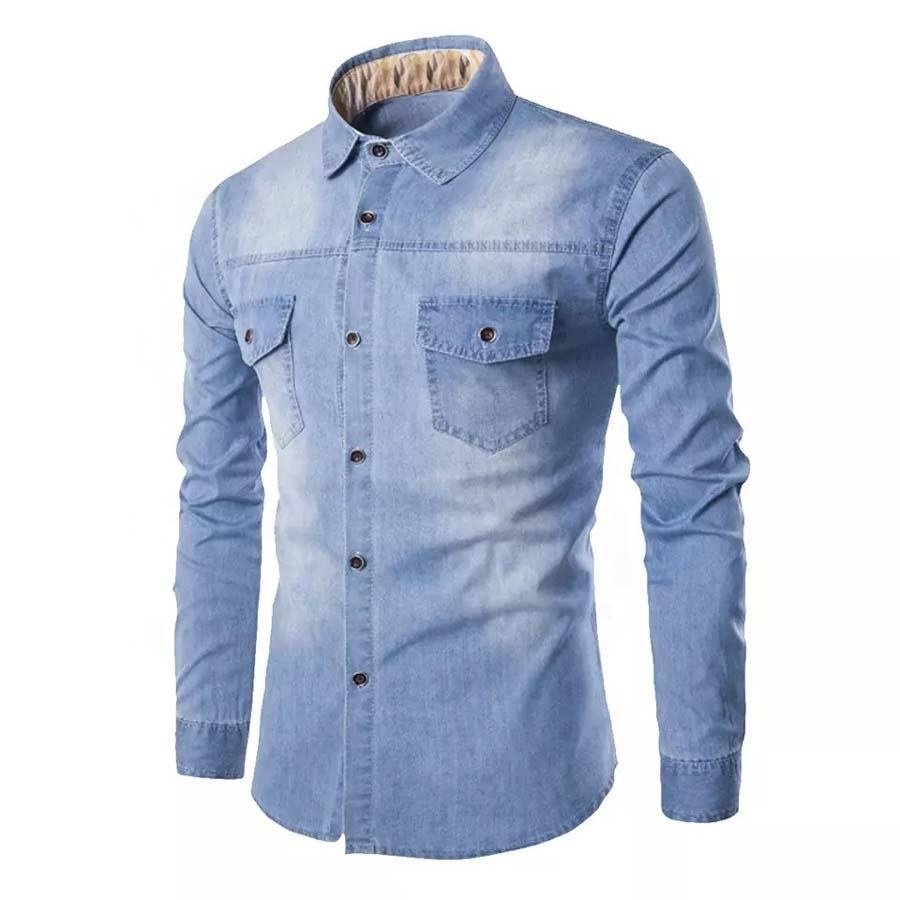 Denim Factory Custom Men's Print 2 Piece Denim Jacket and Pants Denim Set Jeans Suits Men