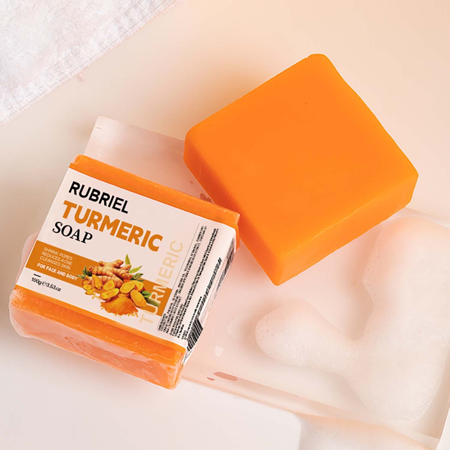 Goat Milk Silk/Turmeric /Ginger /Coffee/Sea Salt Handmade Soap Dead Sea Mud Natural Turmeric Soap