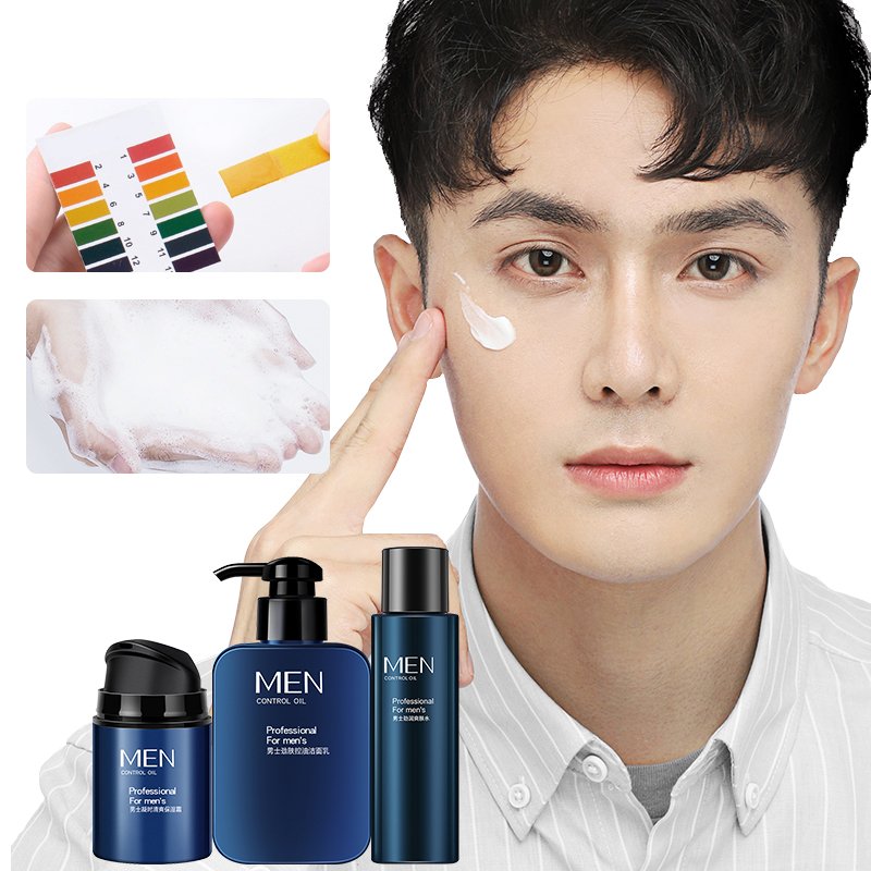 Amazon Hot Sale Refreshing Moisturizing Personalized Organic Skin Care Set For Men