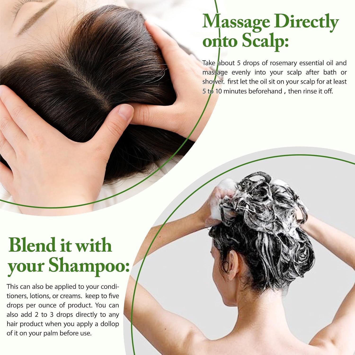 Organic rosemary hair oil Repair damaged hair and scalp Rosemary hair oil