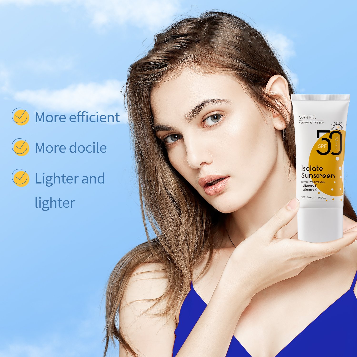 Private Label Korean Sunblock Water Resistant Non-Greasy Natural Organic Mineral Sun Block Cream Spf 50 Sunscreen