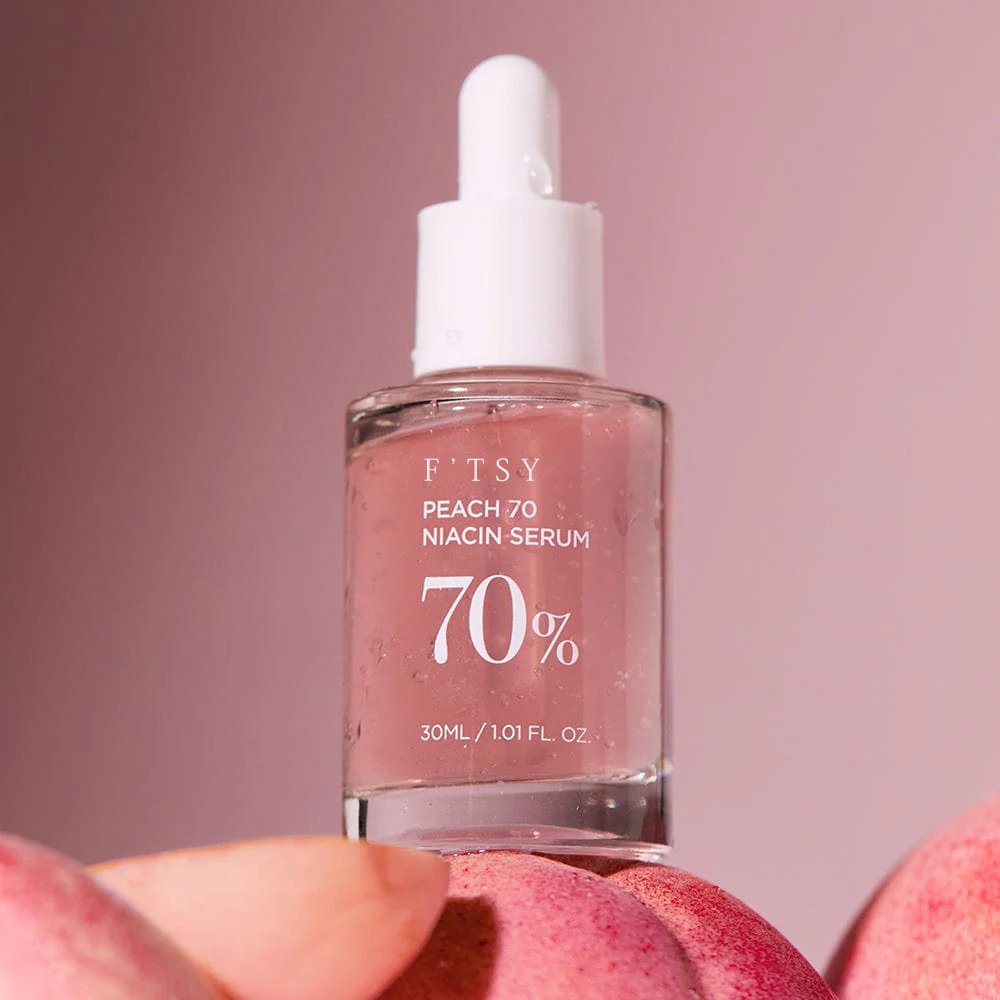 100% Original Korean Skincare Peach Serum 70% Niacinamide Serum 30ml Moisturizing Brightening Face Serum