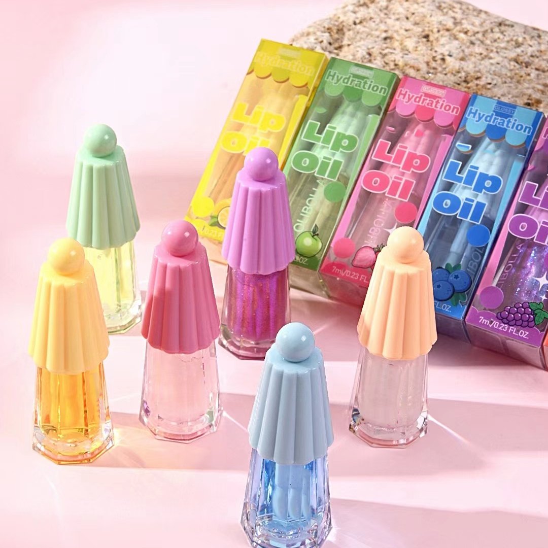 Wholesale Private Label Colour Clear Lip Oil Shine Liquid Lipstick Correct Lip Colour Stacking Lip Oil