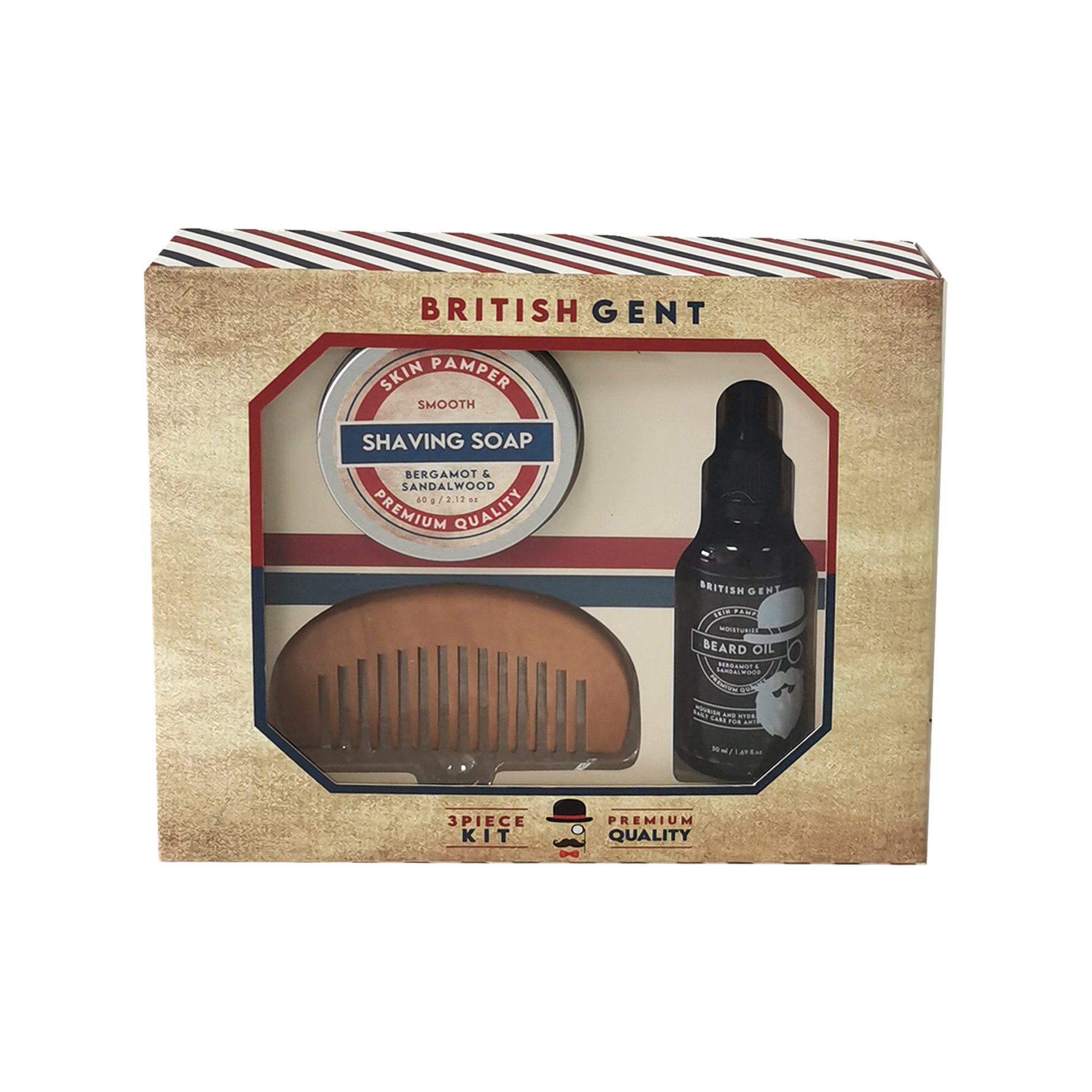 Rapid Growth Remain Black Men's Shaving Grooming Beard Wash Beard Oil Kit