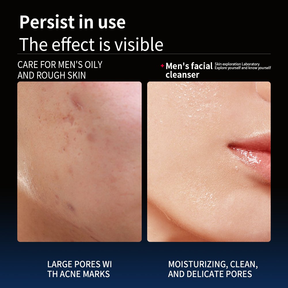 VAK private label Amino Acid Cleanser for Men Hydrates moisturize Cleans dirt and Brightening Skin Amino Acid Cleanser