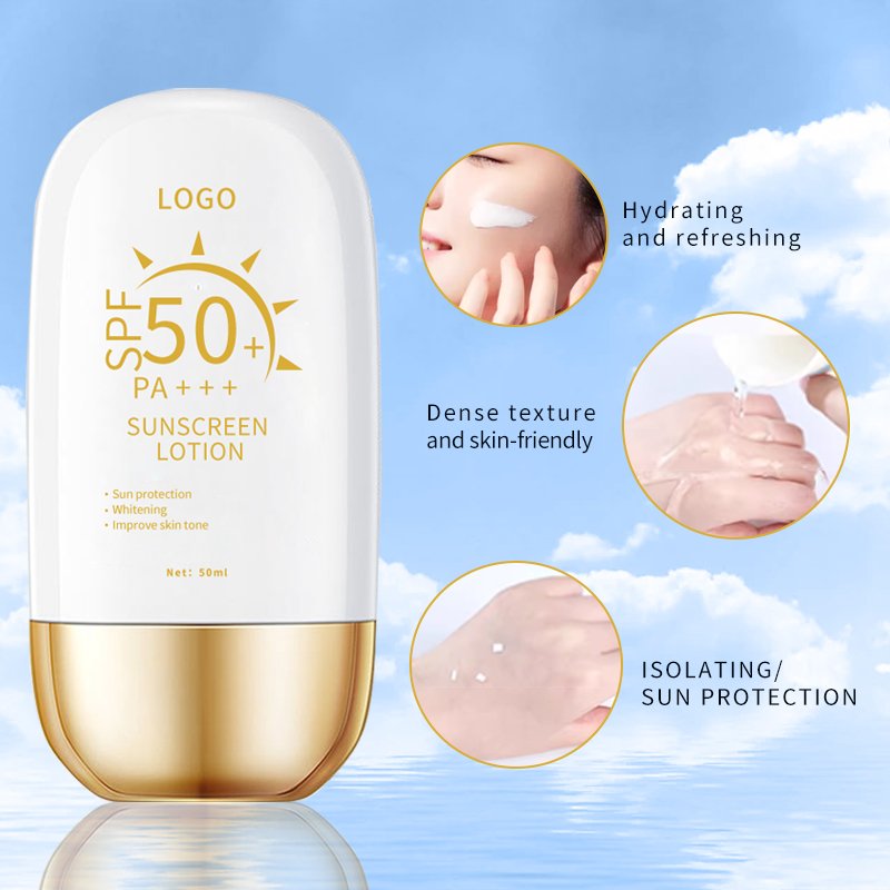 OEM Factory Sample 40G Safe UVA UVB High UV SPF 30 Water Proof Water Resistant Sunscreen Lotion