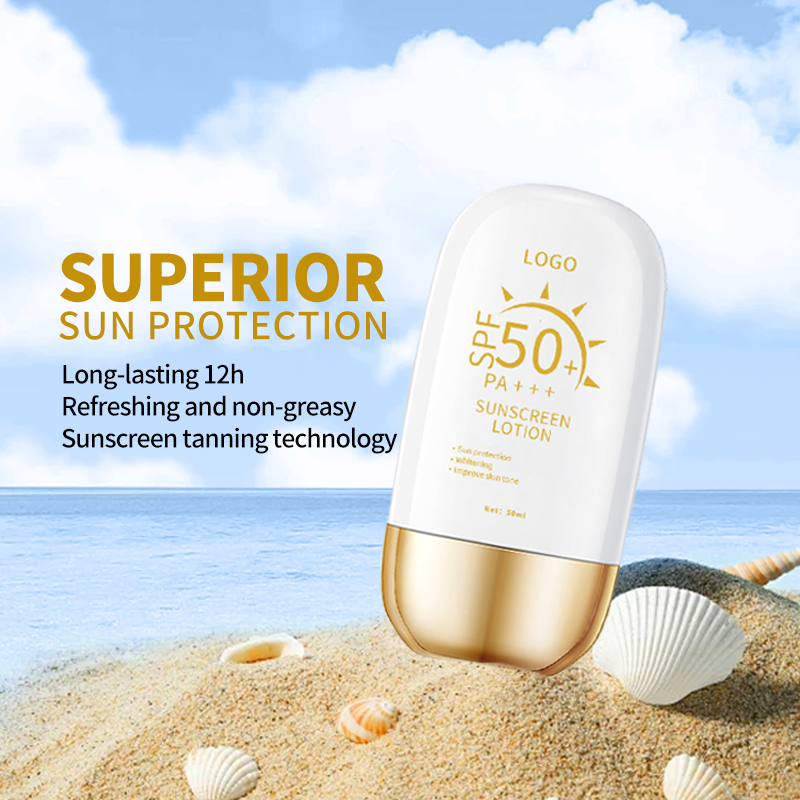 OEM Factory Sample 40G Safe UVA UVB High UV SPF 30 Water Proof Water Resistant Sunscreen Lotion