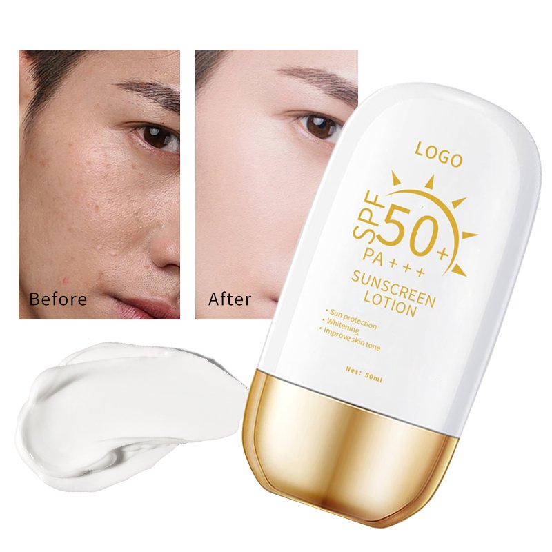 OEM Factory Sample 40G Safe UVA UVB High UV SPF 30 Water Proof Water Resistant Sunscreen Lotion
