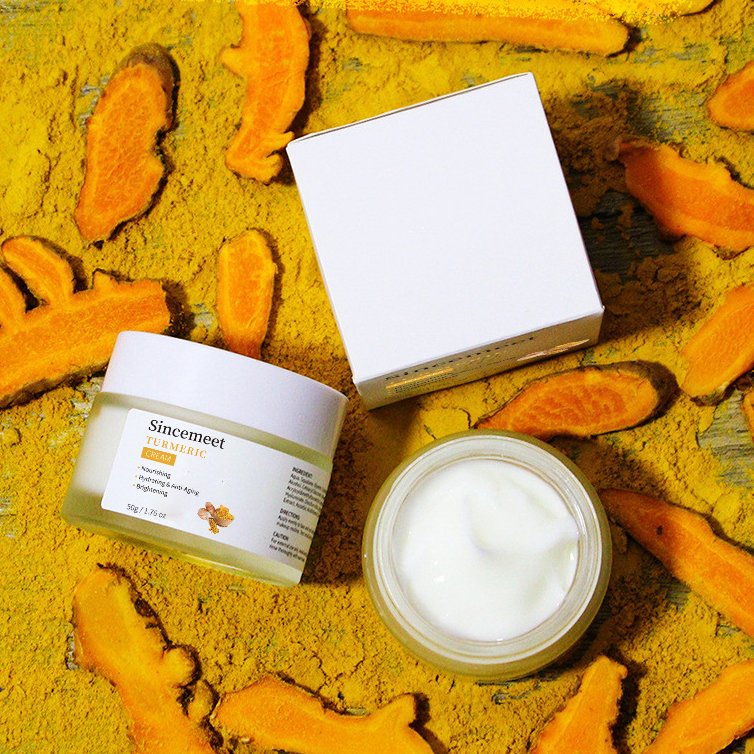 Private Label Skin Firming Whiten Night Cream Remove Fine Lines Wrinkles Turmeric Anti Aging Face Cream