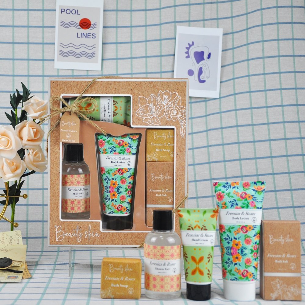 OEM Private Label Luxury Nature Body Wash Body Lotion hand cream Bath Gift Set