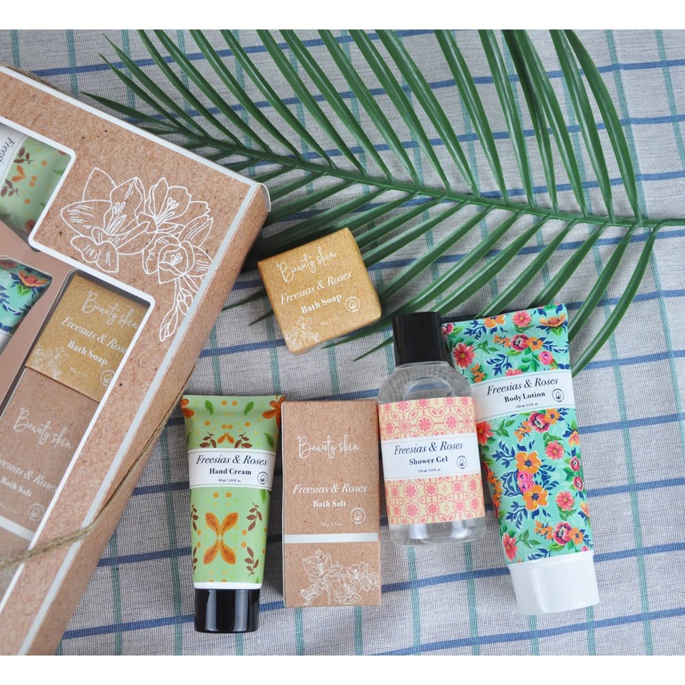 OEM Private Label Luxury Nature Body Wash Body Lotion hand cream Bath Gift Set