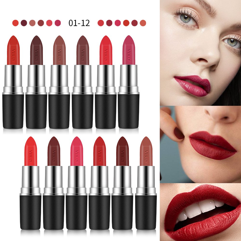 Cosmetics Vendor Cheap Multi Color Labiales Sexy Lip Natural Nude Smooth Vegan Black Lipstick