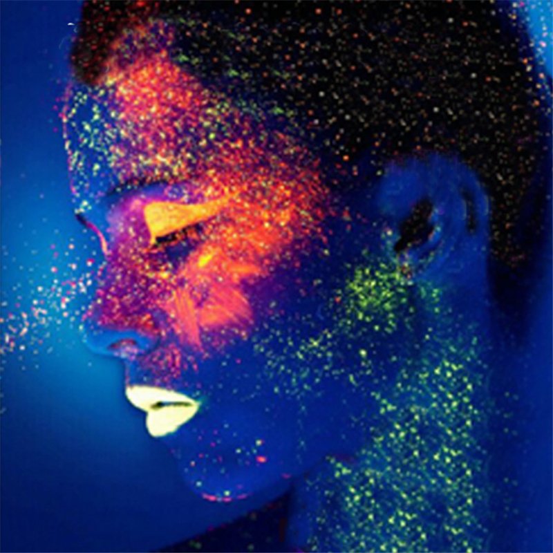 Long-lasting luminescent powder phosphor for cyan and other colors of rubber and resin
