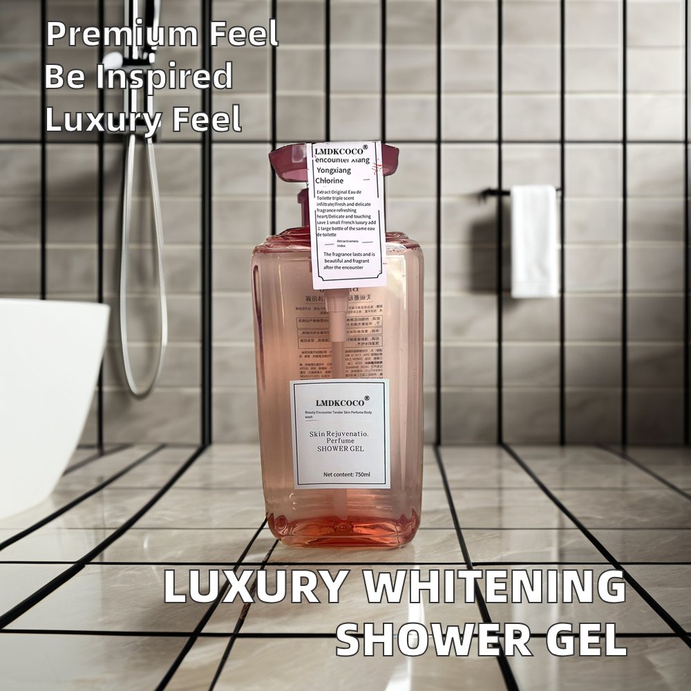 Whitening Body Wash with Exquisite Floral Scent Reasonably Priced Organic 500ml Shower Gel Chemical Ingredients for Hotels