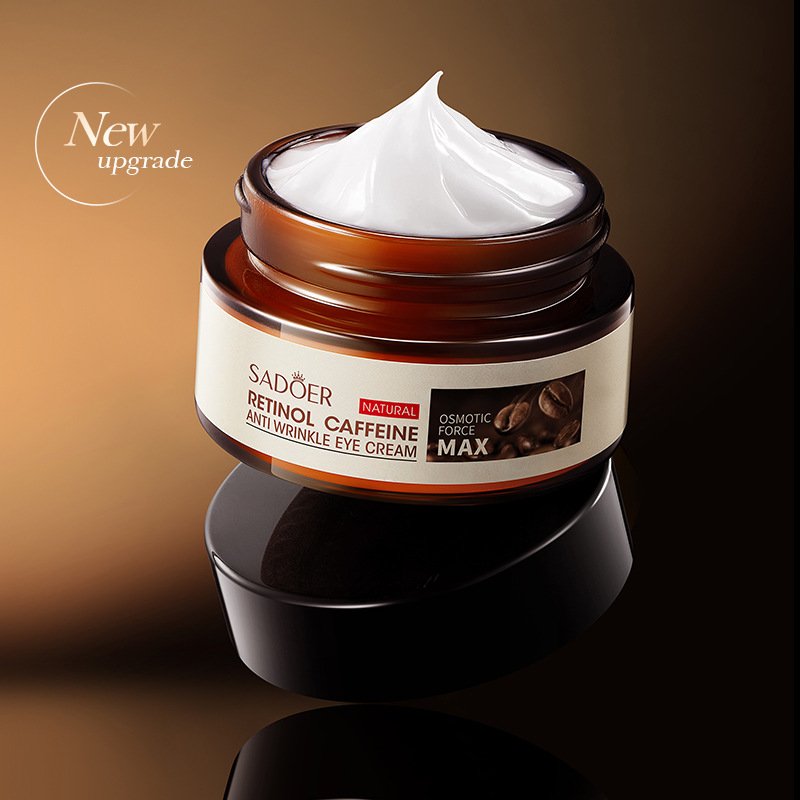 Flavanol caffeine eye cream to improve dark circles eye lines and eye bags