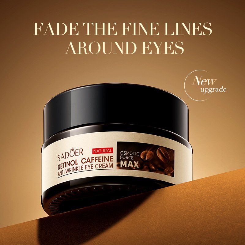Flavanol caffeine eye cream to improve dark circles eye lines and eye bags