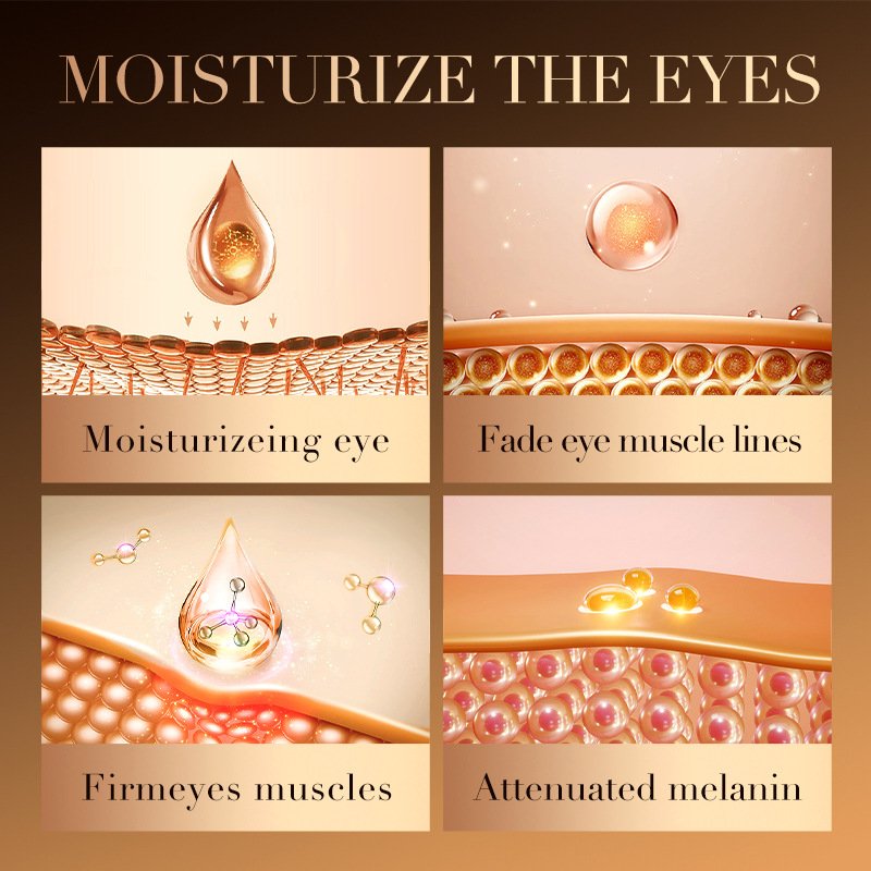 Flavanol caffeine eye cream to improve dark circles eye lines and eye bags